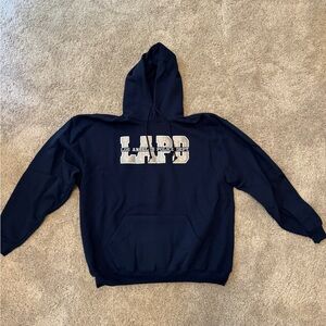 Los Angeles Police Department (LAPD) Men’s Blue Hoodie Size XXL